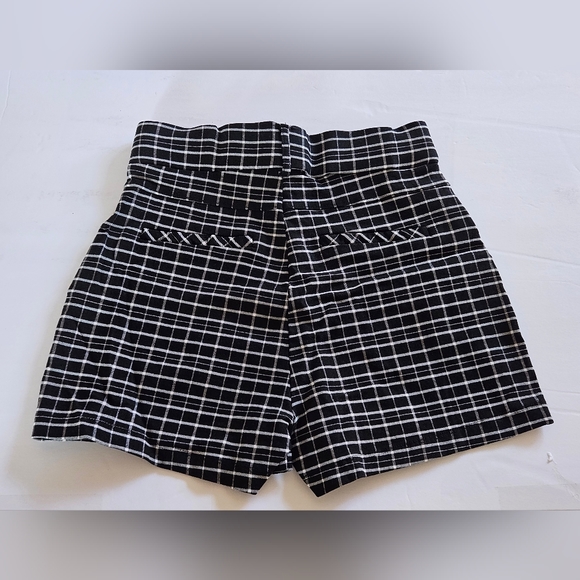 Women's Stretch Plaid High-Waisted Mini Bodycon A-Line Short Shorts Size Small - Picture 2 of 6